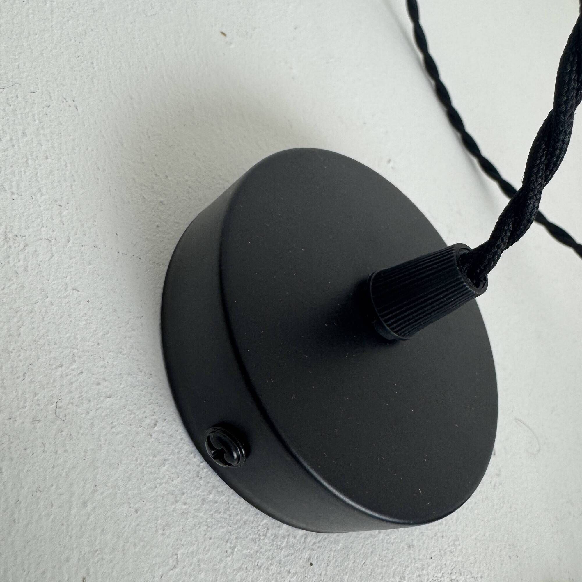 Old enamelled industrial workshop suspension 40 cm