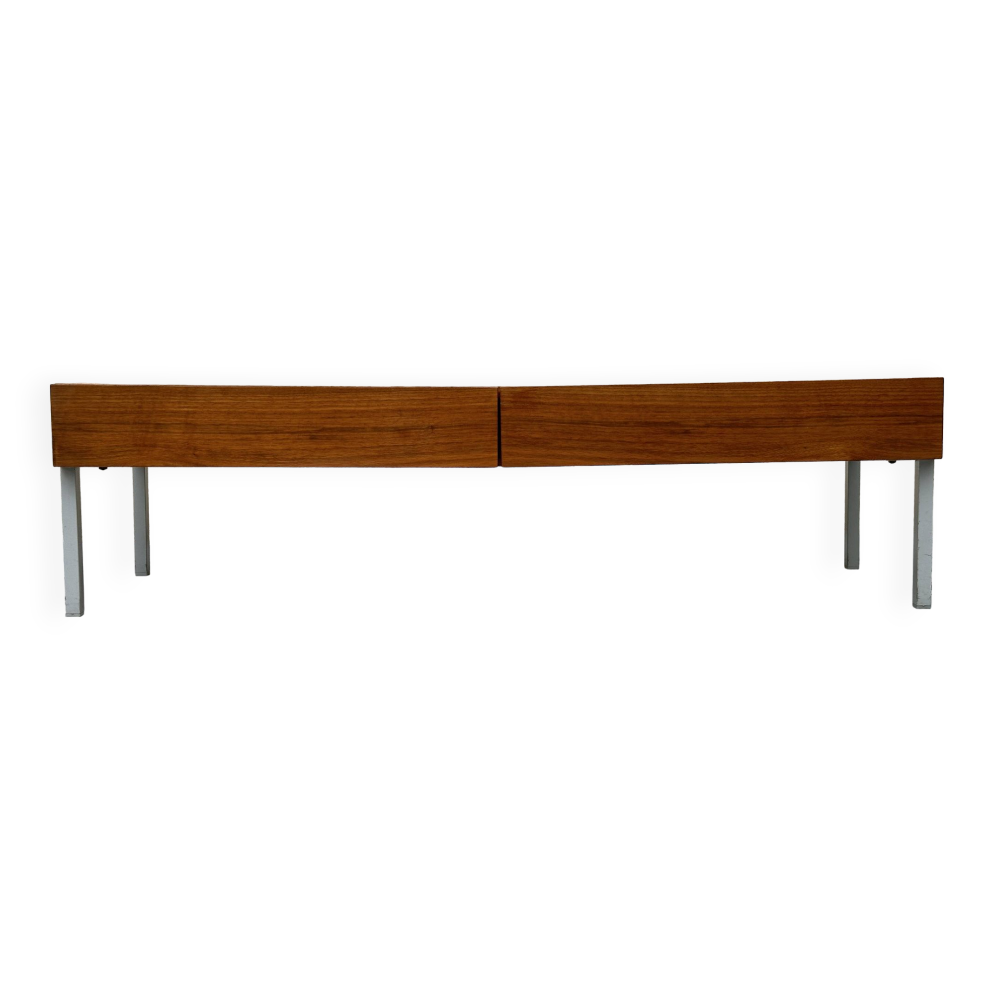 Console basse Interlübke en teck clair, Allemagne années 1960