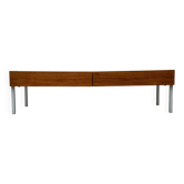 Interlübke low console in light teak, Germany 1960s