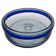 Big Decorative clear and blue Murano sommerso glass Bowl