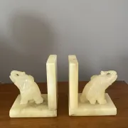Paire de serres livres éléphants 