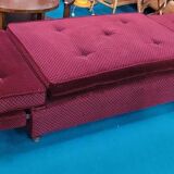 Burgundy red velvet meridian 50s