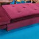 Burgundy red velvet meridian 50s