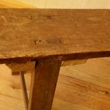 Little farm in oak bench