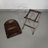 Plateau de service/plateau de majordome/table d'appoint pliable victorienne