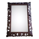 Miroir ancien en chêne sculpté style baroque