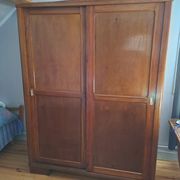 Armoire parisienne 1930 penderie portes coulissantes
