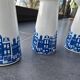 4 vases vintage hollandais à hyacinthes