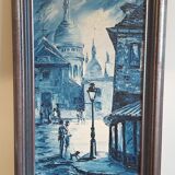 Oil on canvas signed benoit-gebelin (1913 - ? ) paris la nuit dated 1965