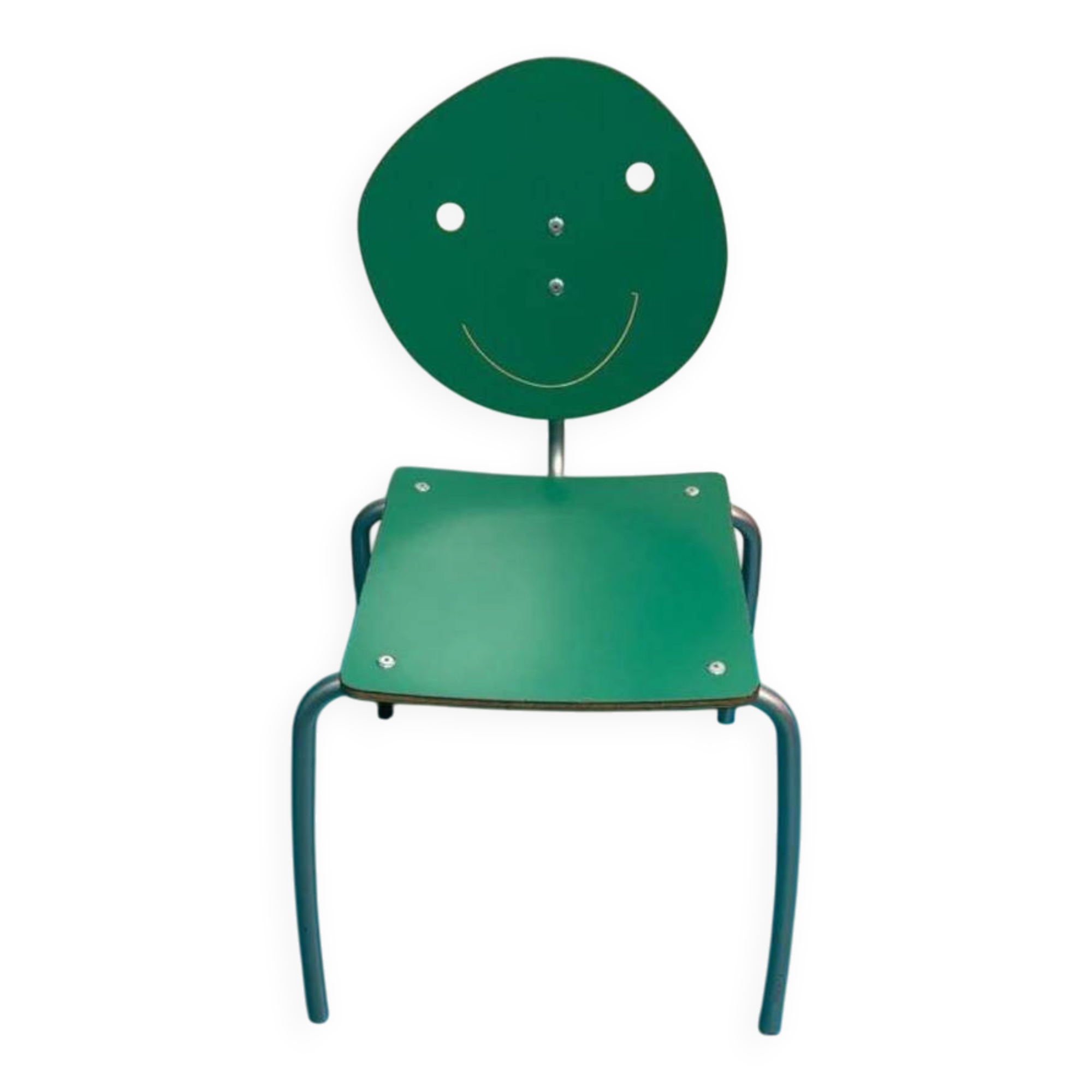 Child's chair Agatha Ruiz de la Prada, original design model. Green colour.