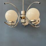 Sputnik chandelier chrome space age