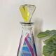 Carafe multicolore en forme de pyramide de Murano - 1980