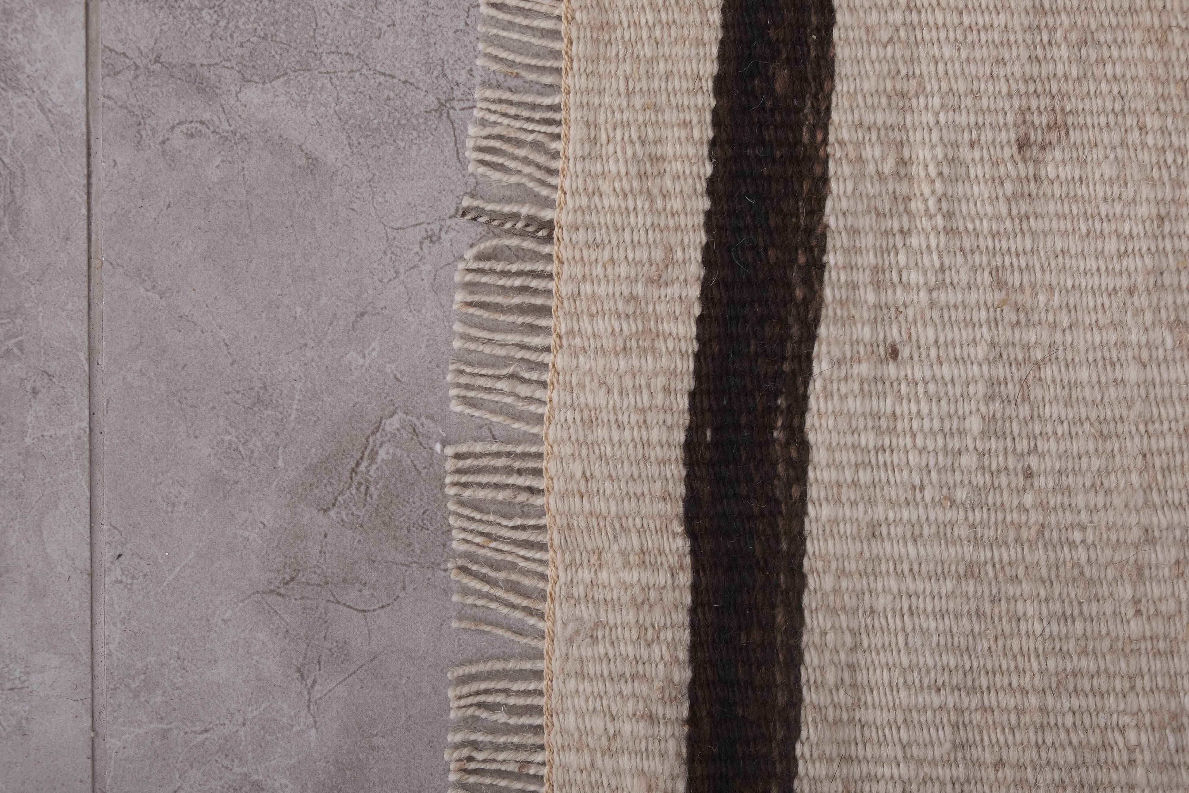 Vintage Turkish rug from Oushak, hand-woven 63x452 cm