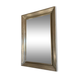 Large patinated mirror 90.5 x 141 cm