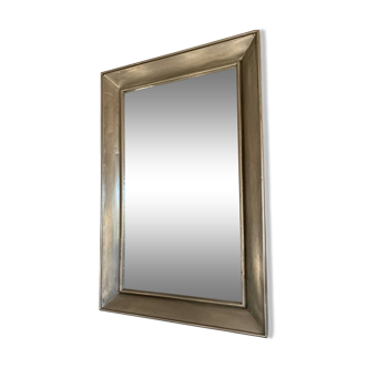 Large patinated mirror 90.5 x 141 cm