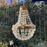 Hot air balloon grapefruit chandelier