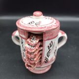 Glazed terracotta guest ashtray - rose