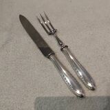 Service to cut silver metal Christofle Albatros