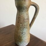 Stoneware pitcher signed