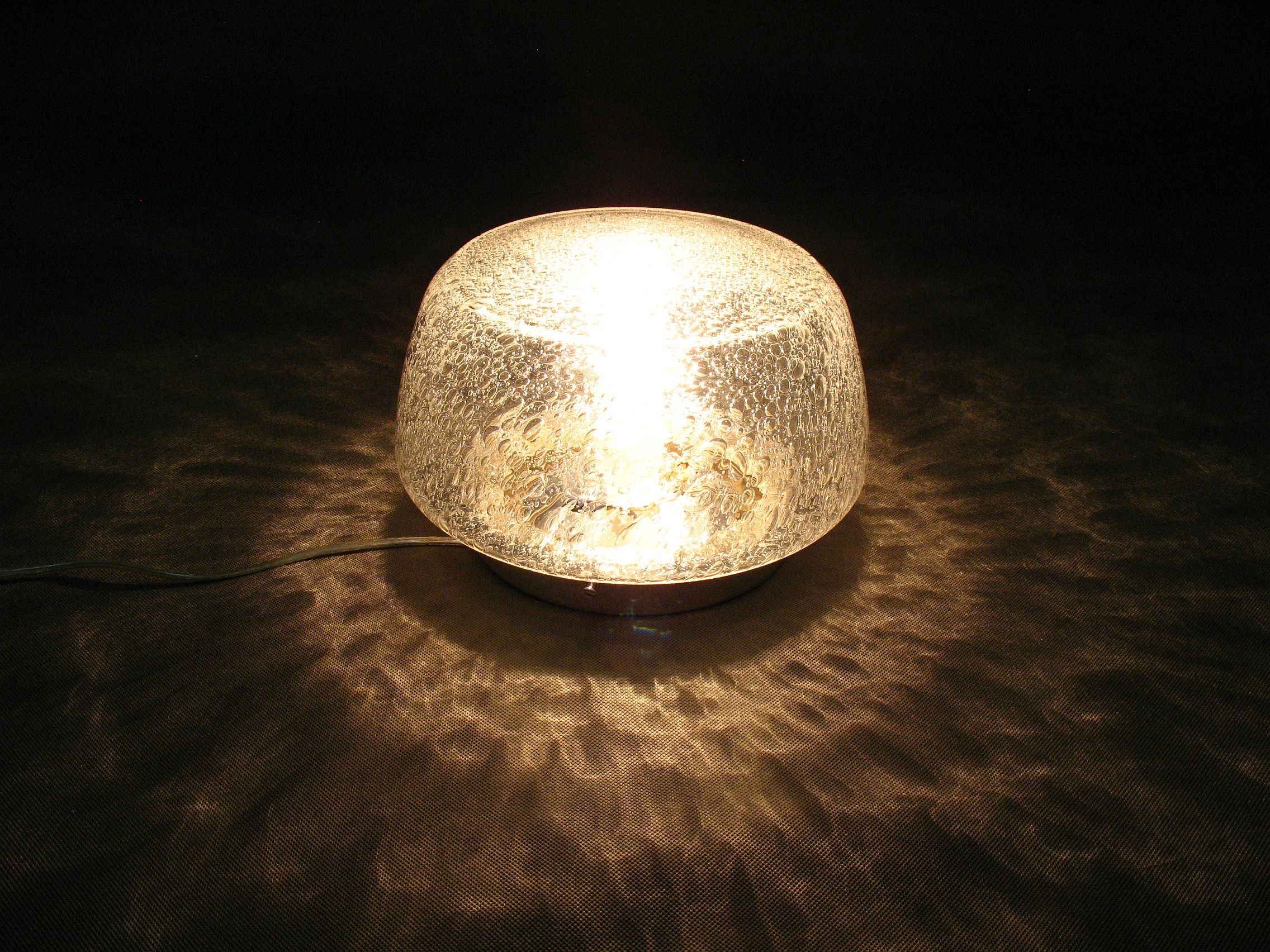 Wall / ceiling lamp, bubble glass, Germany, 1970s