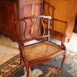 Louis 15 style canne seating child bench