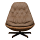 Fauteuil pivotant danois du milieu du siècle de Madsen & Schubel, années 1960