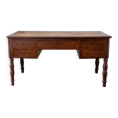 Flat desk in walnut burl – Louis-Philippe period, 19th century