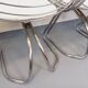 Set of 4 vintage Italian Gastone Rinaldi style chairs in chrome metal