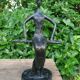 Sculpture of a dancer on a swing signed by Raphaël
