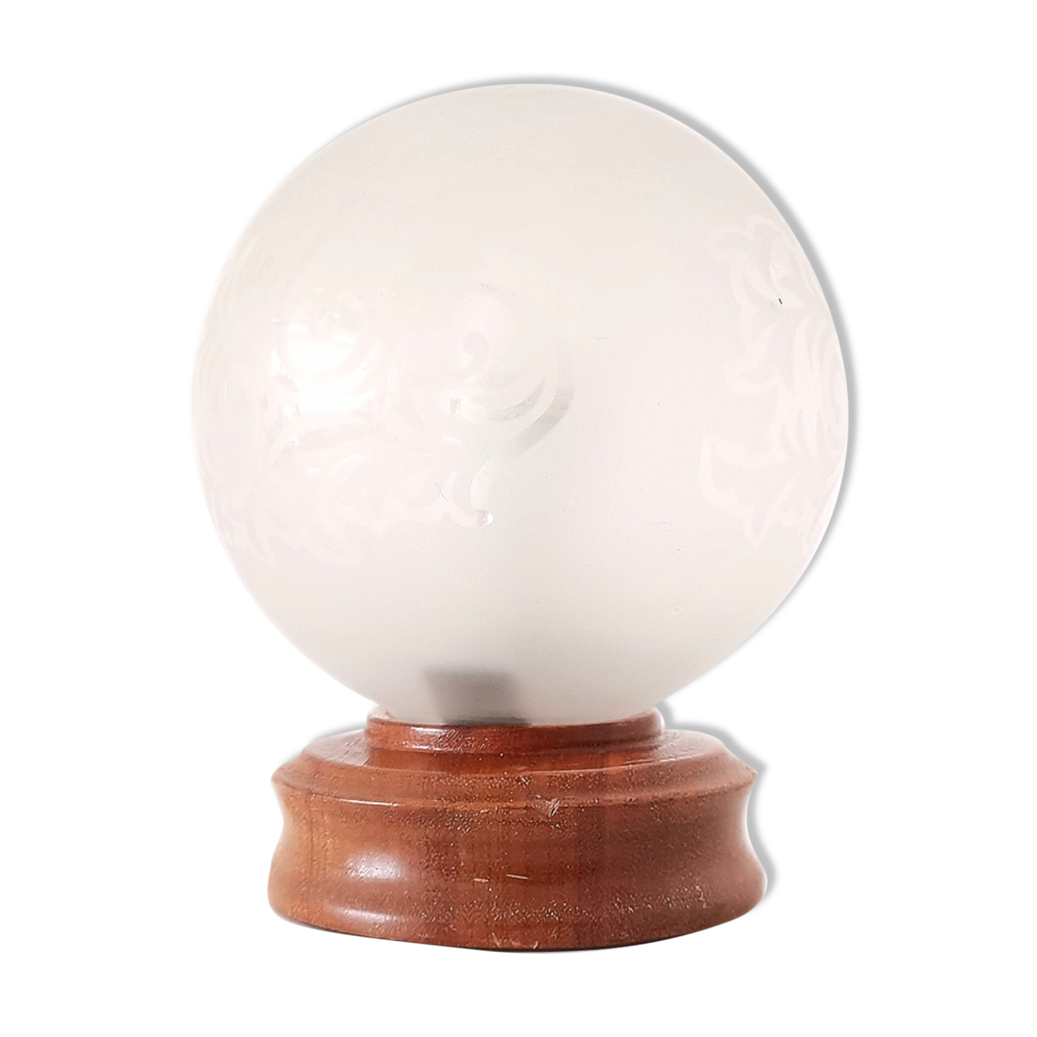 Small vintage 60s wooden table lamp