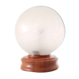 Small vintage 60s wooden table lamp