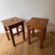 Paire de tabourets scandinave vintage