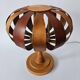 Very rare mid-century veneer table lamp, Denmark, 1960s