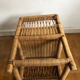Vintage rattan children's armchair