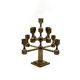 Modern solid brass candelabra, Lars Bergsten, Gusum Sweden 1990