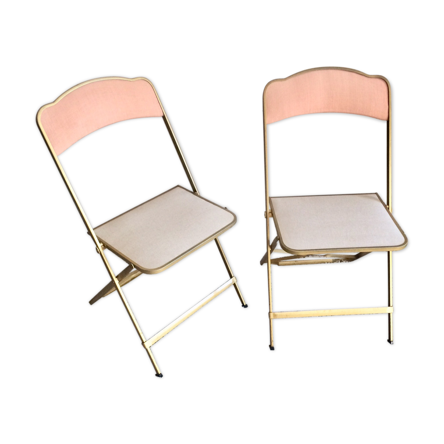 Chairs folding vintage restored