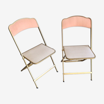 Chairs folding vintage restored