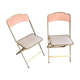 Chairs folding vintage restored