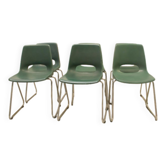 Lot de 6 chaises vintage par Marko Pays-Bas 1970