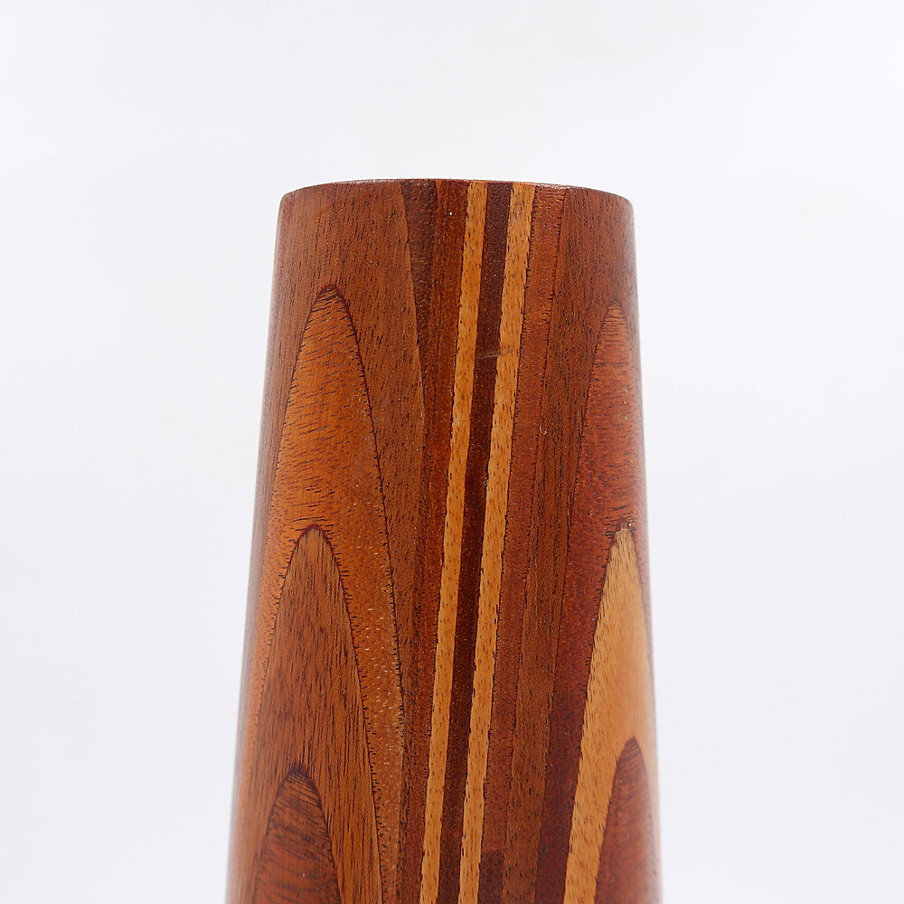 Mid-century Scandinavian wooden vase - 1960s - H:36cm