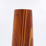 Mid-century Scandinavian wooden vase - 1960s - H:36cm