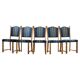 Set of 5 Vintage Danish Oak Dining Chairs Mid-Century Modern, Kjærnulf Style