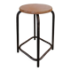 Industrial metal wood stool