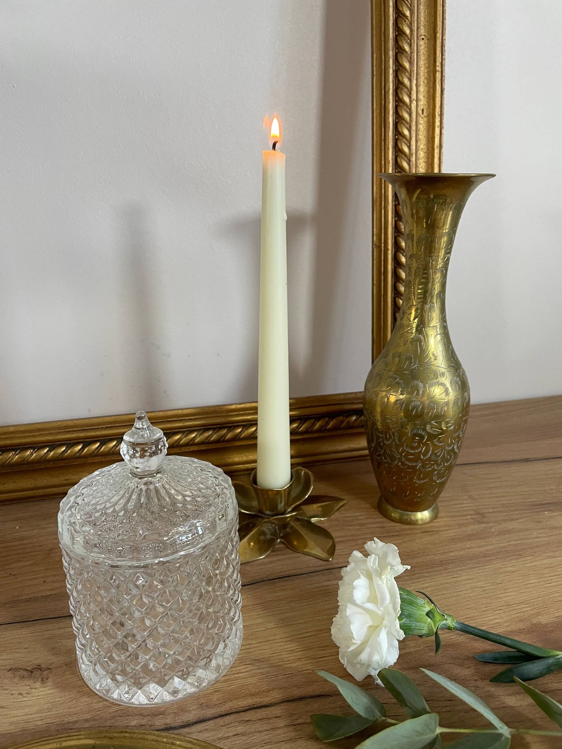 Vintage brass vase