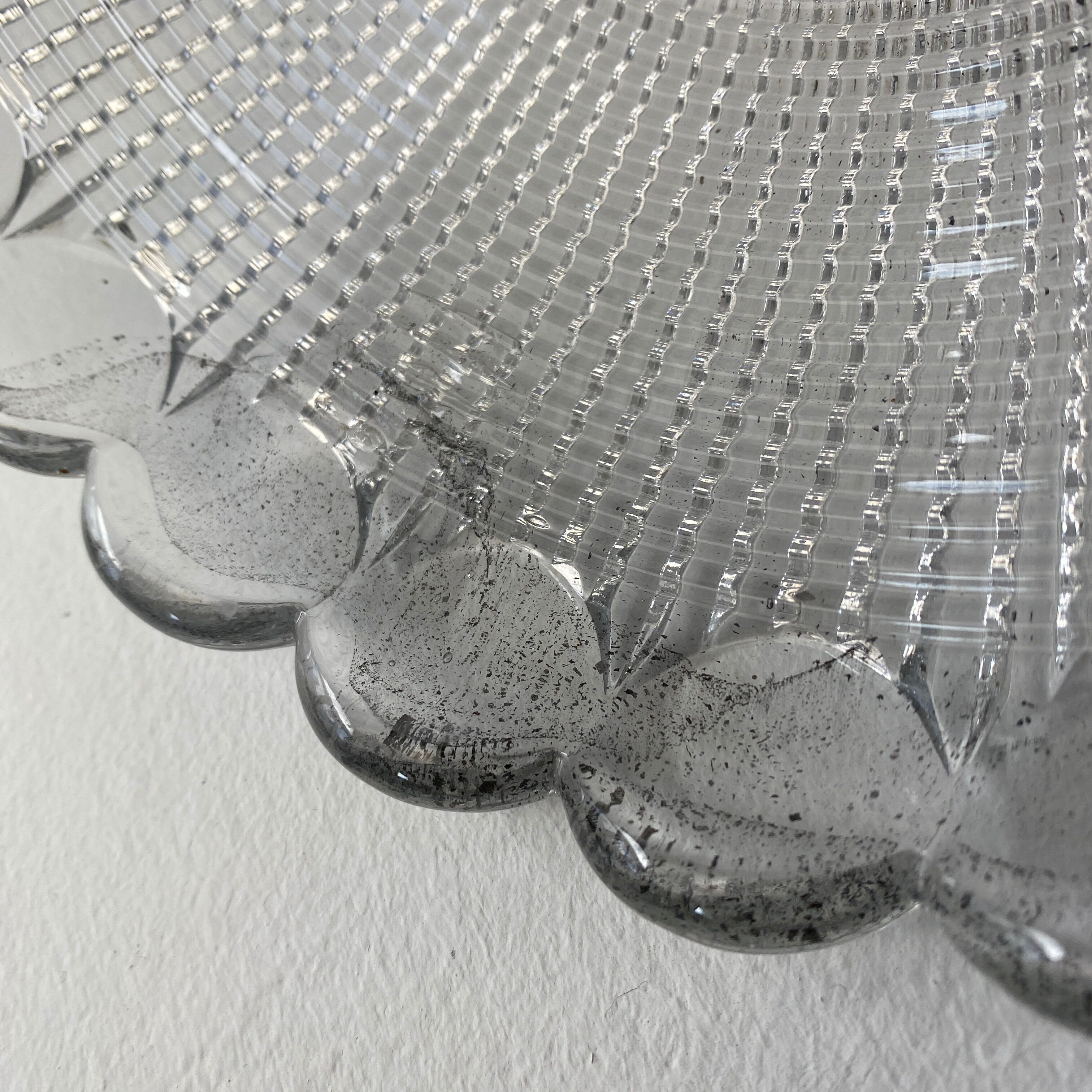 Vintage prismatic glass pendant lamp