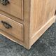 Raw wood chest of drawers