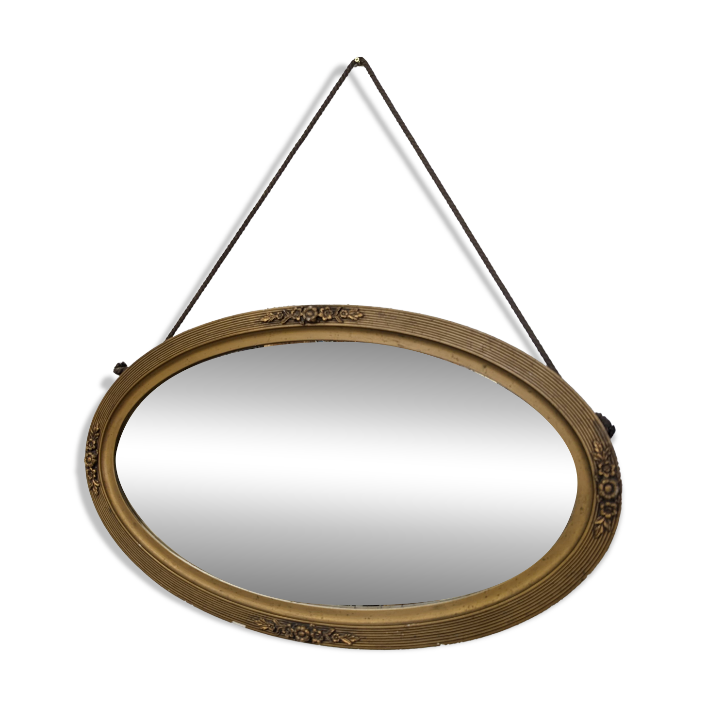 Art Deco Oval Mirror