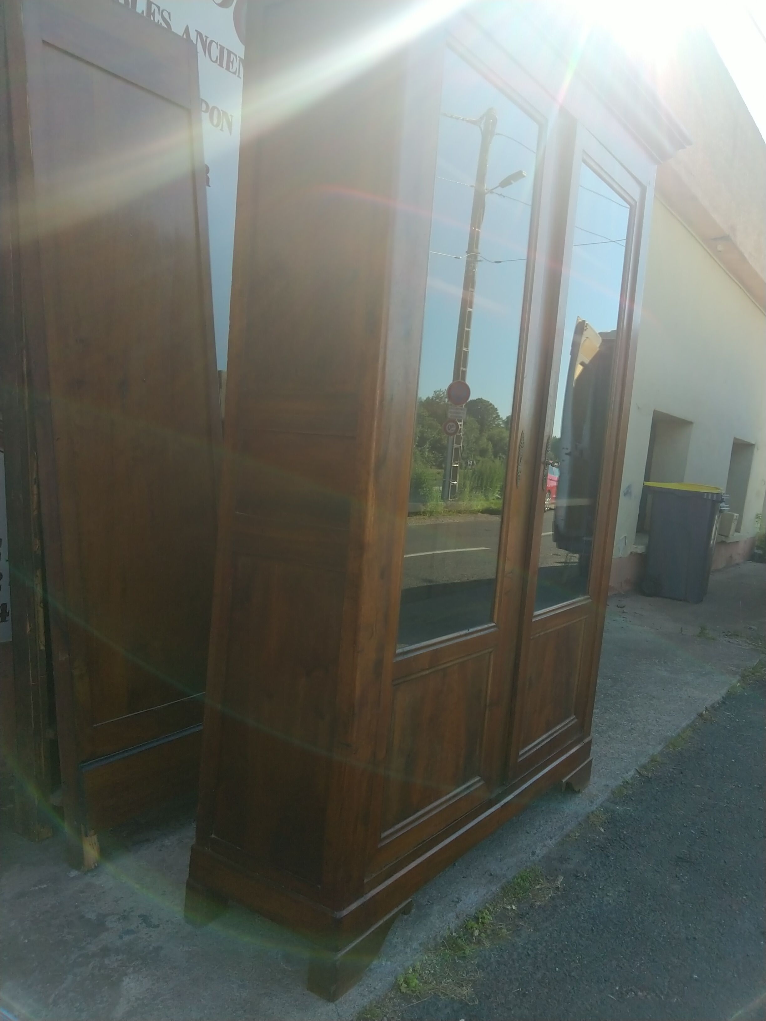 Louis Philippe walnut bookcase