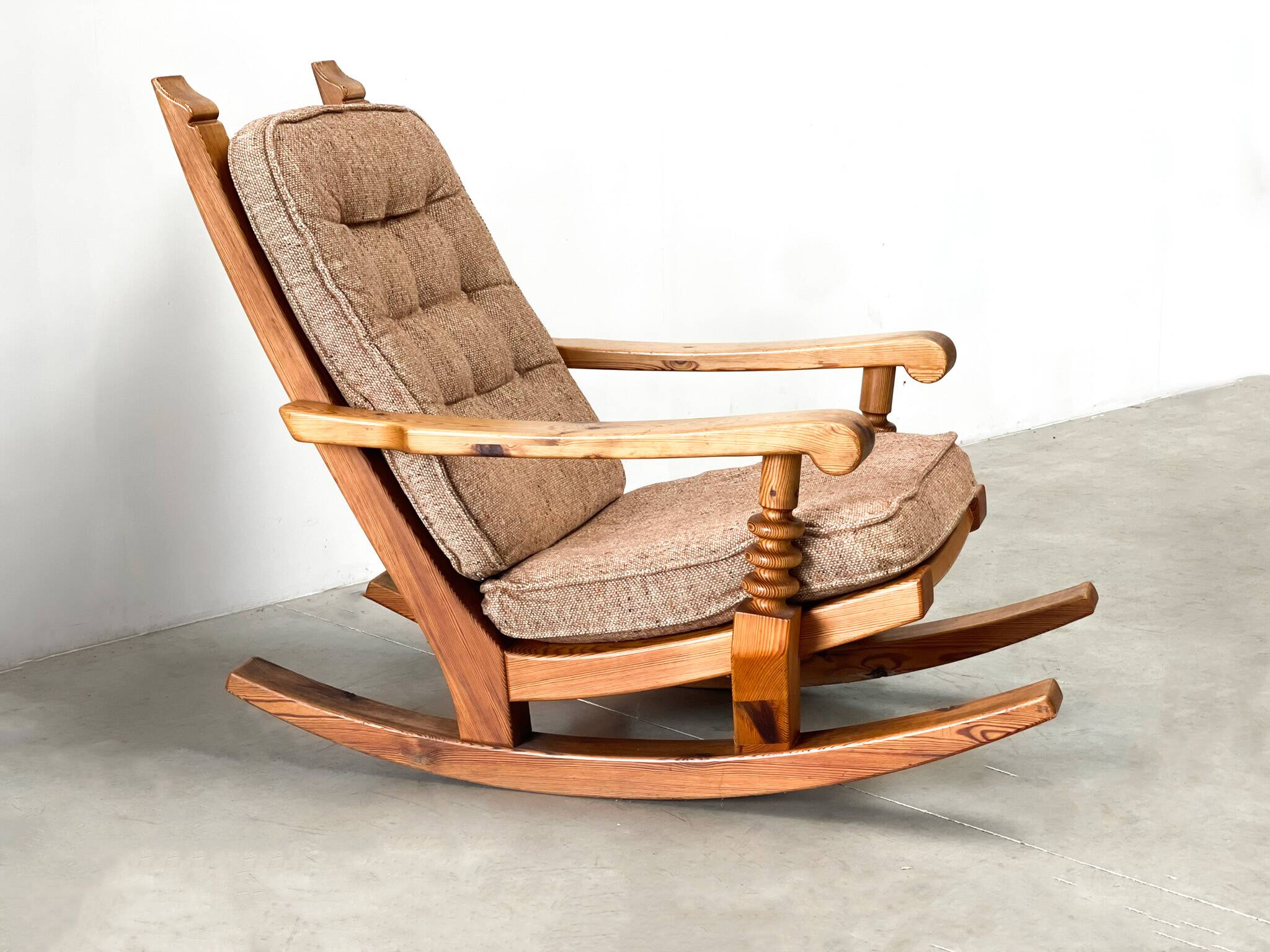 Vintage brutalist rocking chair