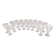 Postmodern Set of Eighteen Solid Crystal Drinking Glasses by Kosta Boda, Sweden
